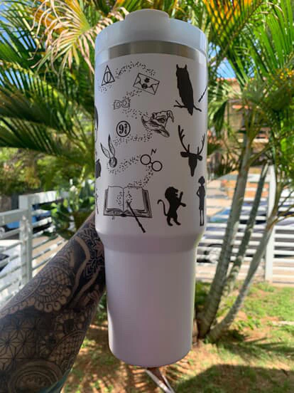 Caneca Térmico 1200 L Harry Potter Simples - Imagem 2