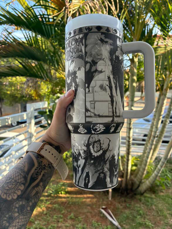 Caneca Térmico 1200L personalizado em 360 graus Solo Leveling - Imagem 2