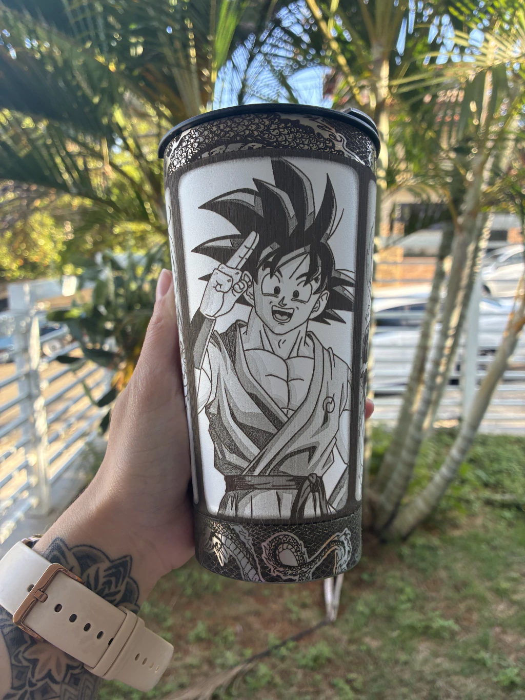 Copo Térmico Personalizado em 360graus- Dragon Ball-473ml