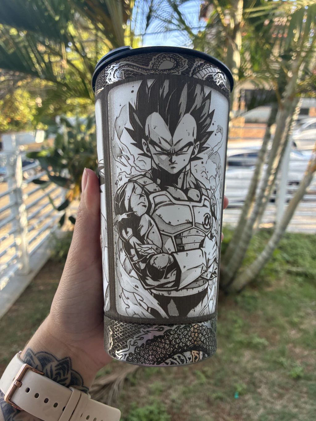 Copo Térmico Personalizado em 360graus- Dragon Ball-473ml - Imagem 3
