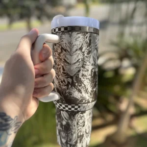 Caneca Térmico 1200L personalizado em 360 graus Demon Slayer