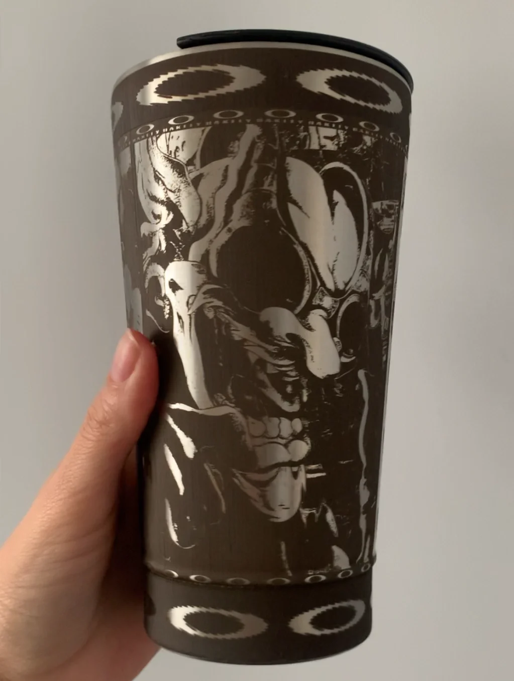 Copo Térmico Personalizado em 360 graus/OAKLEY- PRATA-473ml - Imagem 2