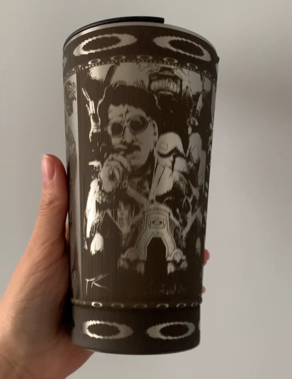 Copo Térmico Personalizado em 360 graus/OAKLEY- PRATA-473ml