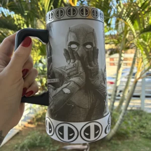 Caneca Térmica Personalizada em 360 graus - Deadpool -710ml