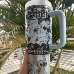 Caneca Térmico 1200L personalizado em 360 graus -Stitch- Az