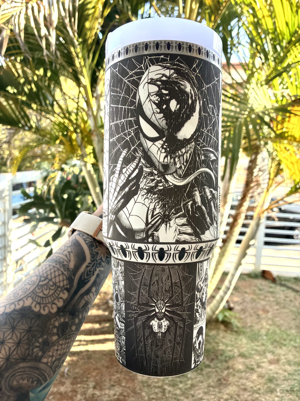 Caneca térmico 1200l personalizado -Homem Aranha