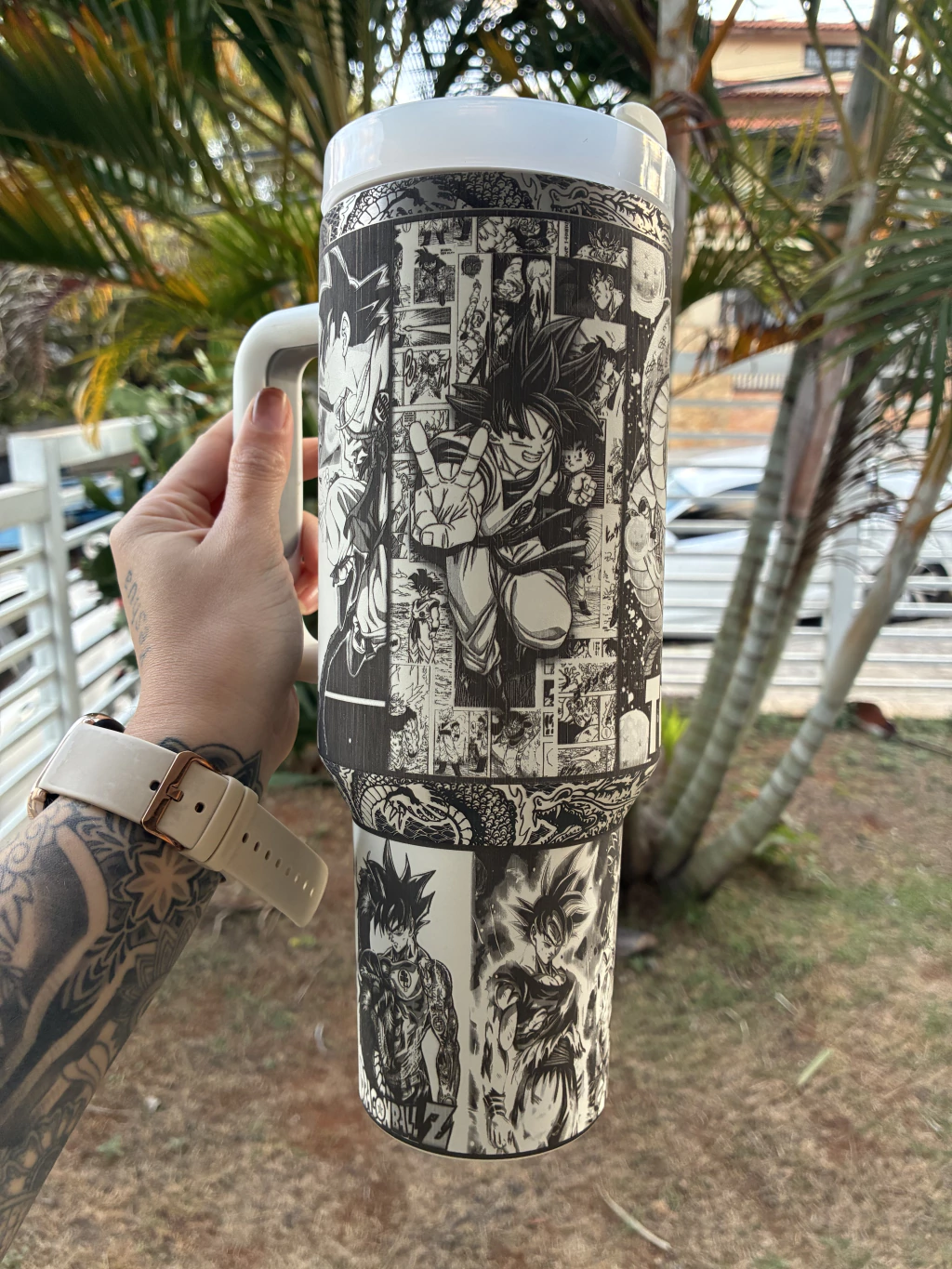 Caneca térmico 1200l personalizado -Dragon Ball