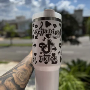 Caneca1200ml Arte Minimalista Tik Tok