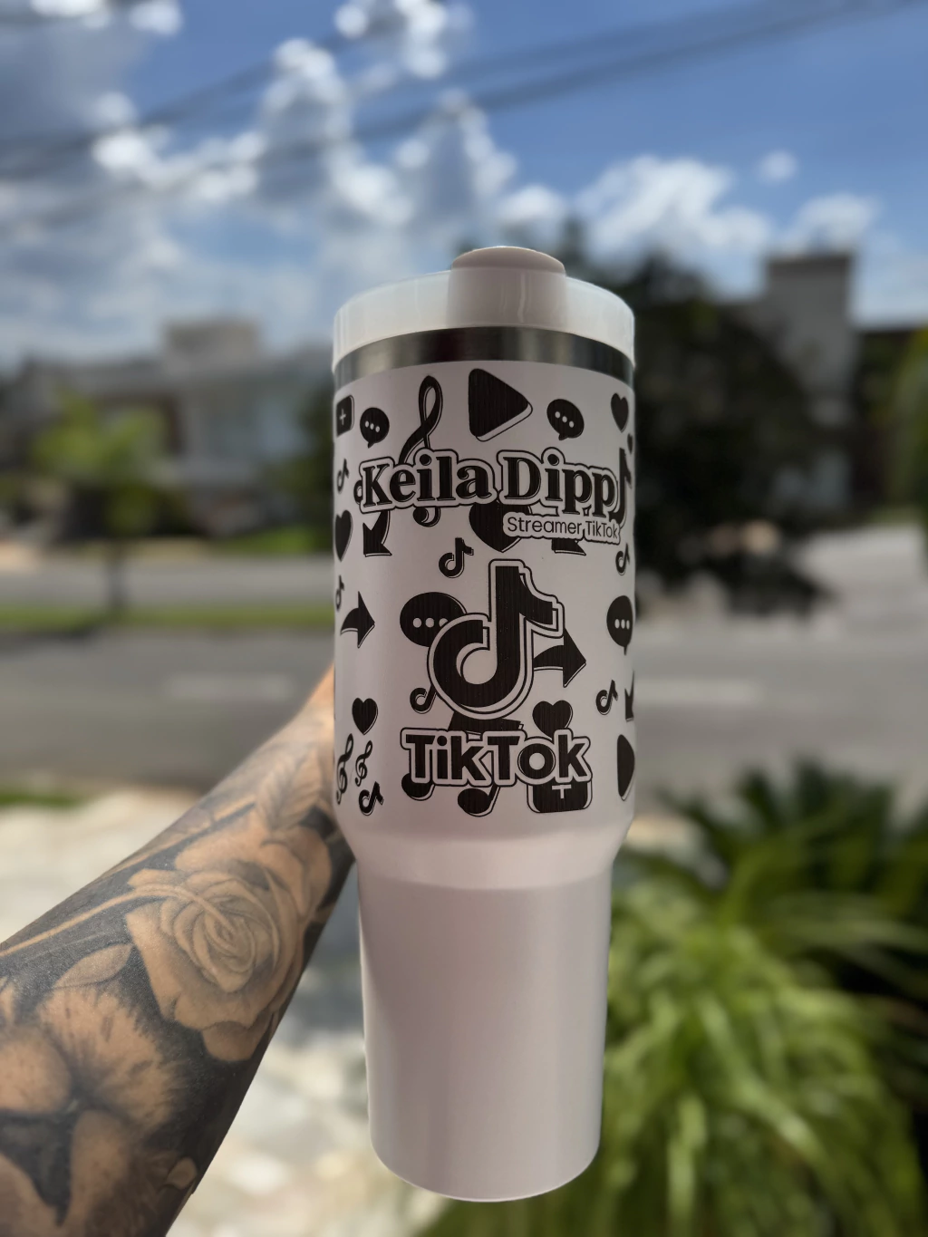 Caneca1200ml Arte Minimalista Tik Tok