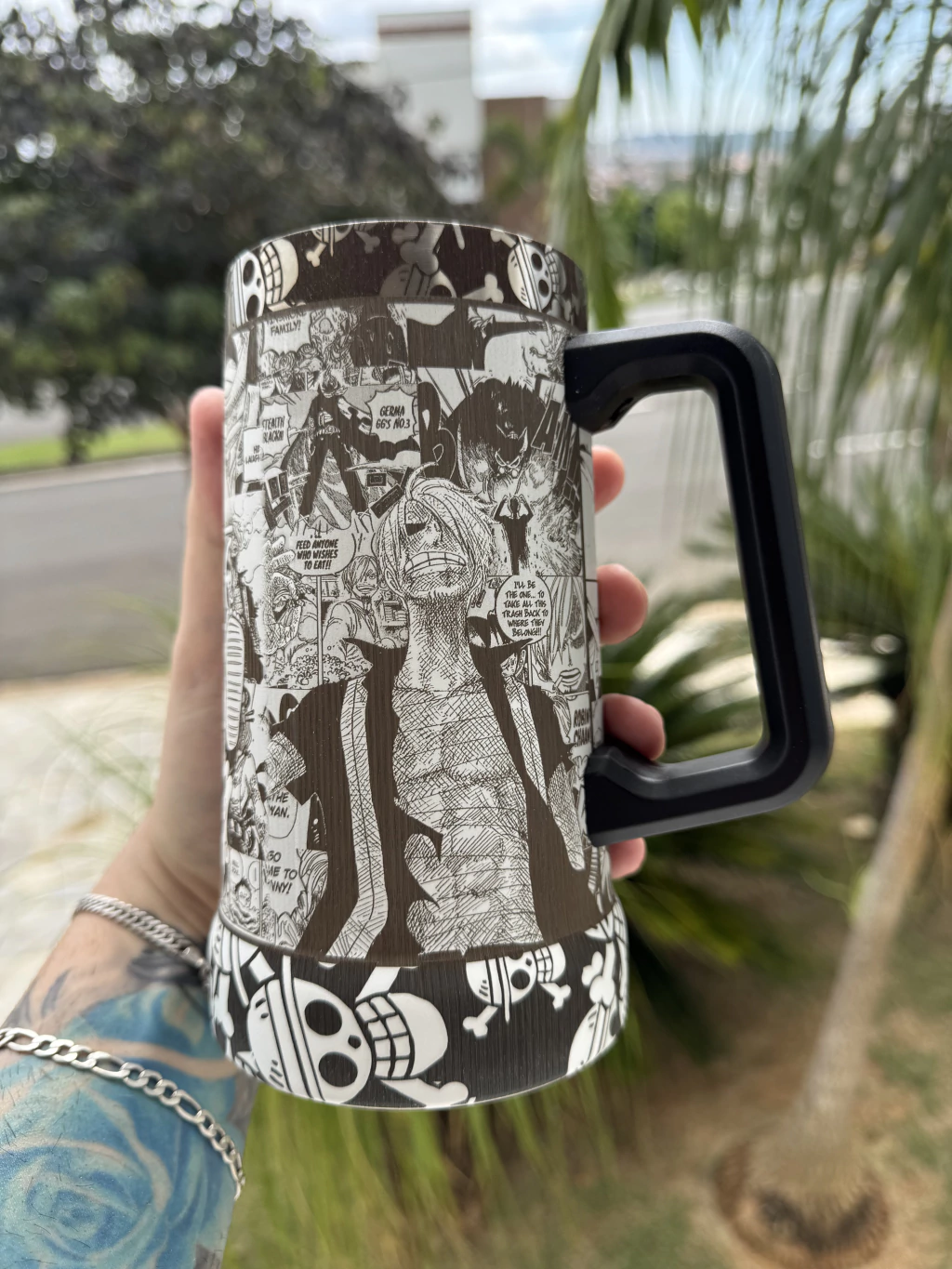 Caneca Térmica Personalizada em 360 graus - One Piece-710ml