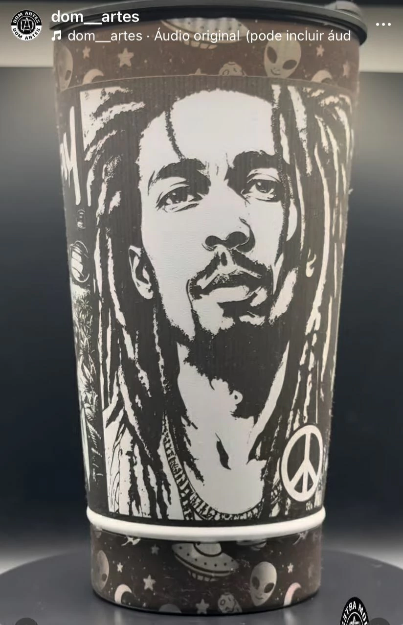 Copo Térmico Personalizado em 360 Snoop Dog/Bob Marley - Imagem 3
