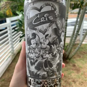 Copo Térmico Personalizado em 360graus -(Mickey e Minnie)-473ml