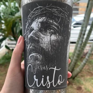 Copo Térmico Personalizado em 360 -Jesus Cristo-473ml