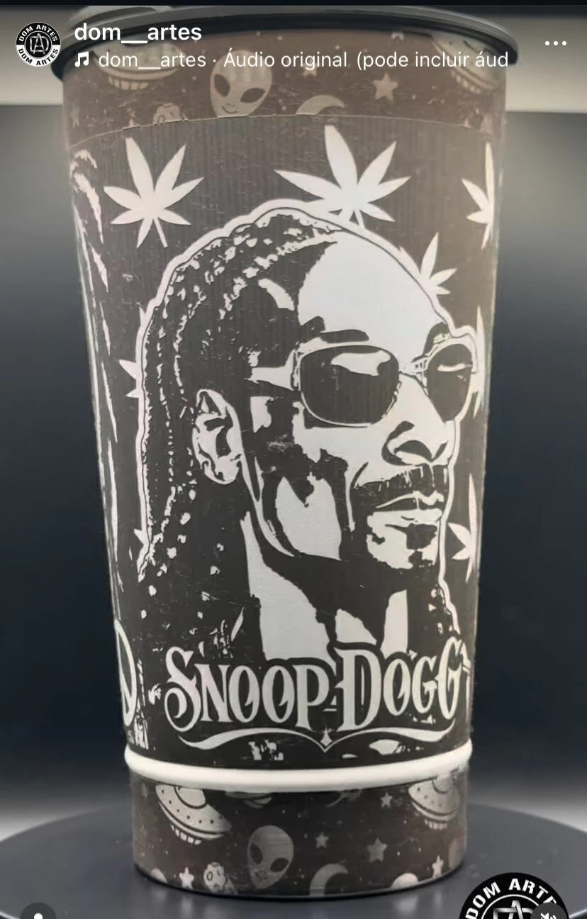 Copo Térmico Personalizado em 360 Snoop Dog/Bob Marley
